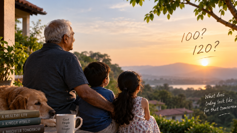 Family and active ageing reflected through daily habits and a long-term 120-year living horizon