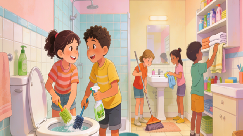 A clean home with simple daily routine and calm atmosphere